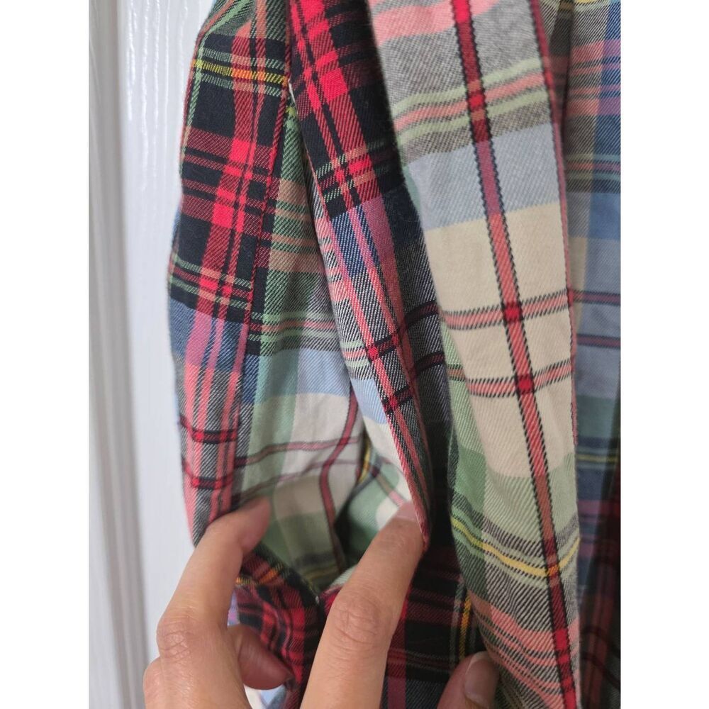 Hill House Home The Louisa Nap Dress in Ivory Tartan XL - Picture 9 of 9